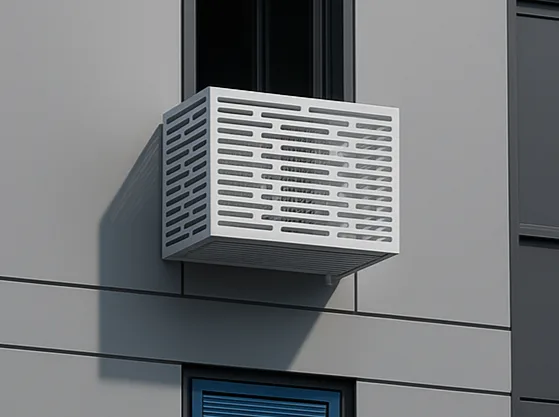 Ukrasna kutija za klimu sa geometrijskim dizajnom za spoljnu jedinicu klima uređaja